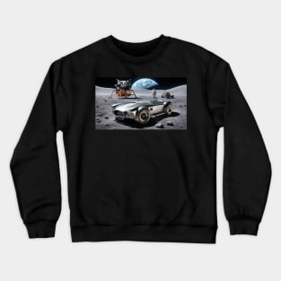 1965 Shelby Cobra on the Moon Crewneck Sweatshirt